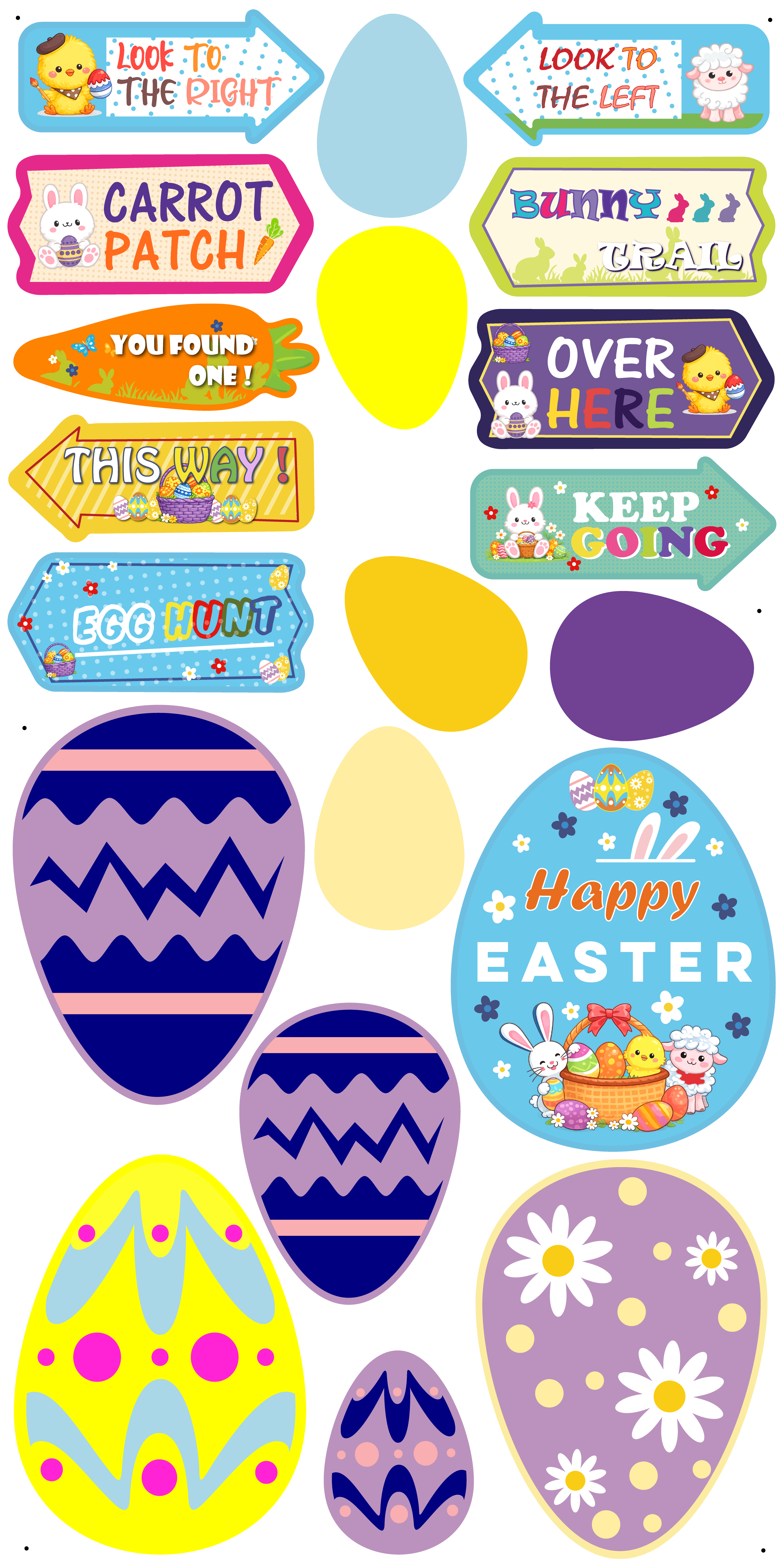 EASTER COROPLAST YARD DECOR