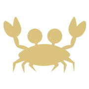 Basic Shape Crab MDF Cutout Sea Life Silhouette - Unfinished For DIY