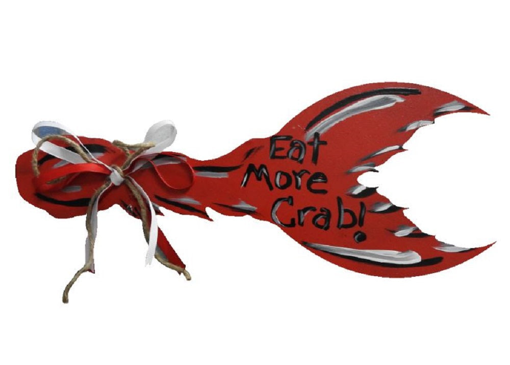 Basic Shape Crab Claw MDF Cutout Silhouette - Unfinished For DIY