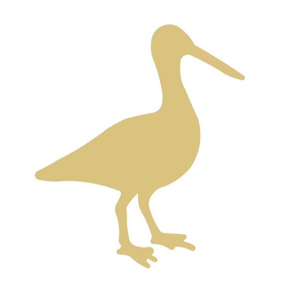 Basic Shape Crane MDF Cutout Silhouette - Unfinished For DIY
