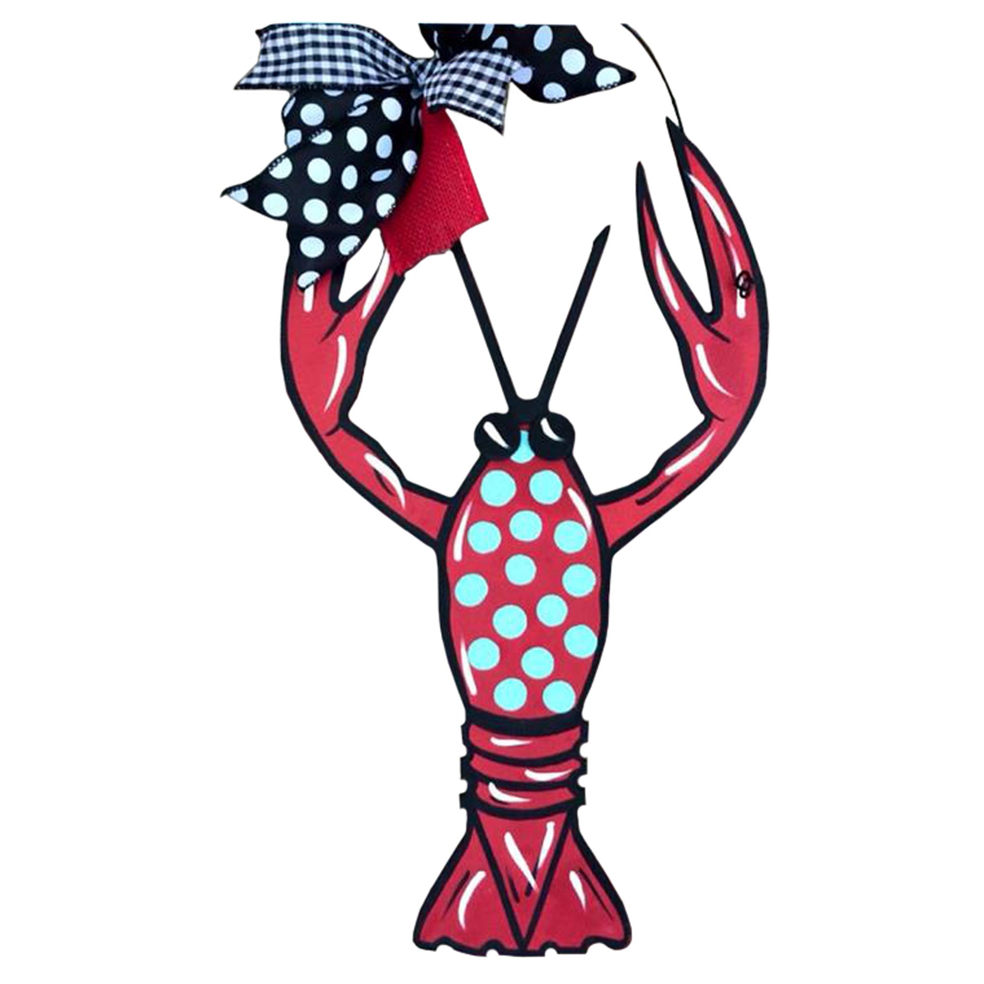 Basic Shape Crawfish MDF Cutout Silhouette - Unfinished For DIY