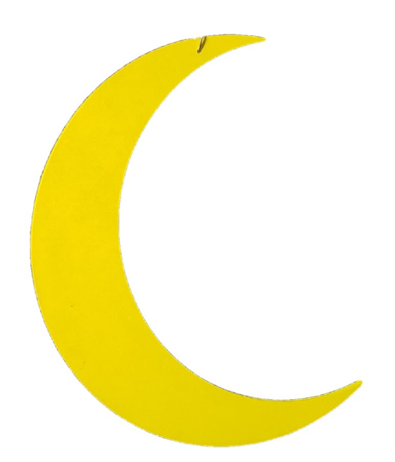 Basic Shape Crescent Moon MDF Cutout Silhouette - Unfinished For DIY