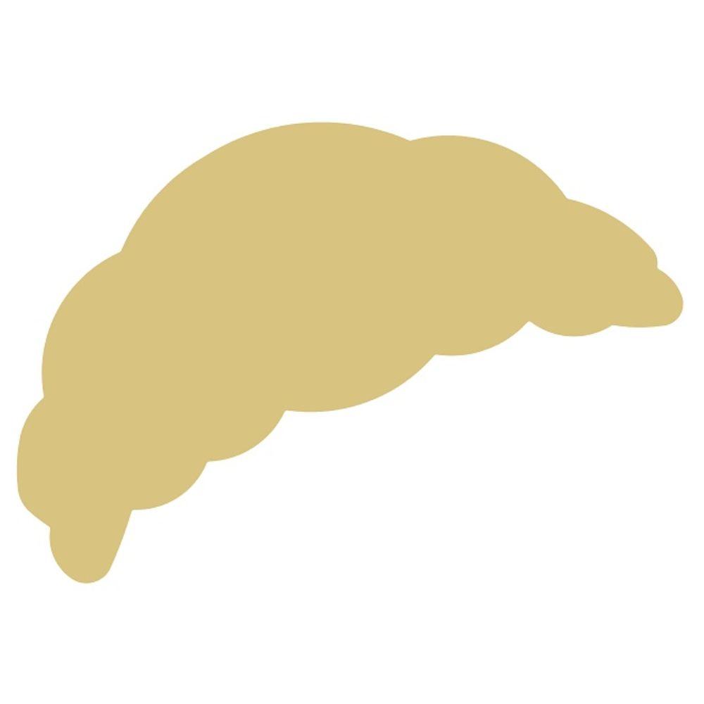 Basic Shape Croissant MDF Cutout Crescent Silhouette - Unfinished For DIY