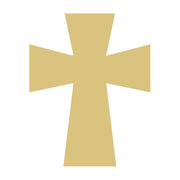 Basic Shape Cross MDF Cutout Silhouette Style 3 - Unfinished For DIY
