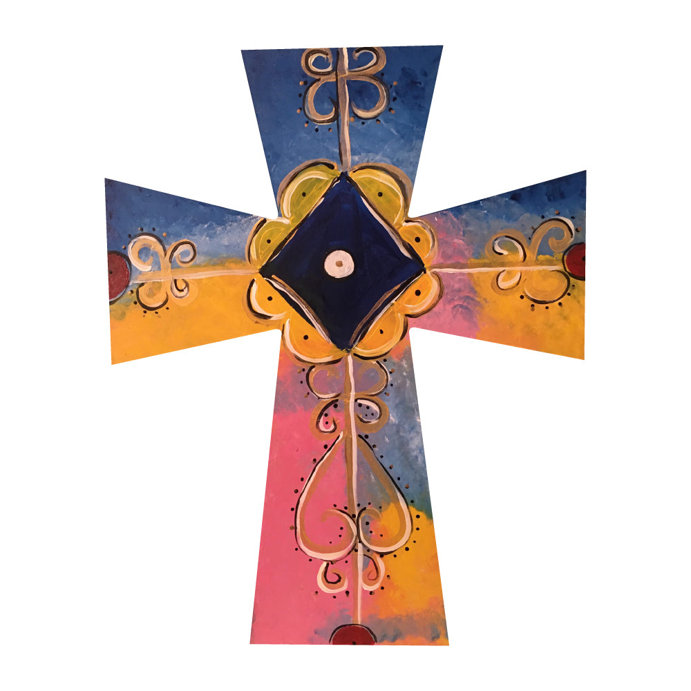 Basic Shape Cross MDF Cutout Silhouette Style 3 - Unfinished For DIY