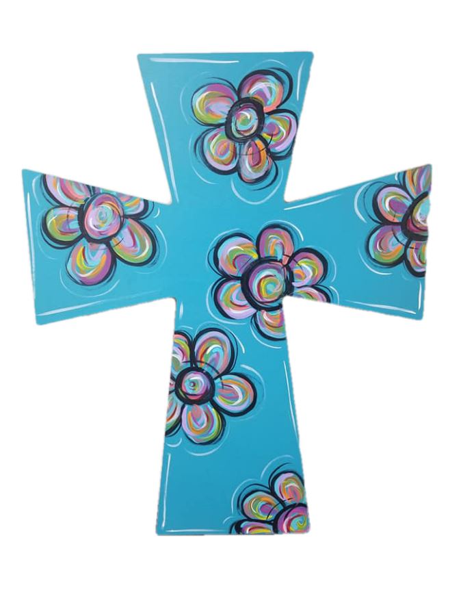 Basic Shape Cross MDF Cutout Silhouette Style 3 - Unfinished For DIY