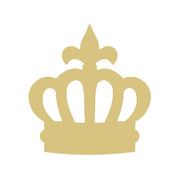 Basic Shape Ornate Crown MDF Cutout Silhouette - Unfinished For DIY