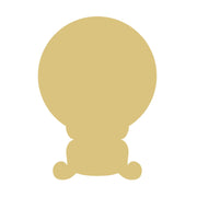 Basic Shape Crystal Ball MDF Cutout Silhouette On Stand - Unfinished For DIY