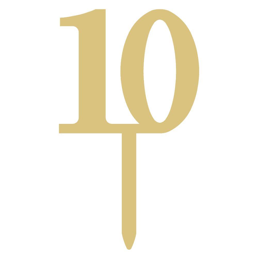 #10 Cake Topper