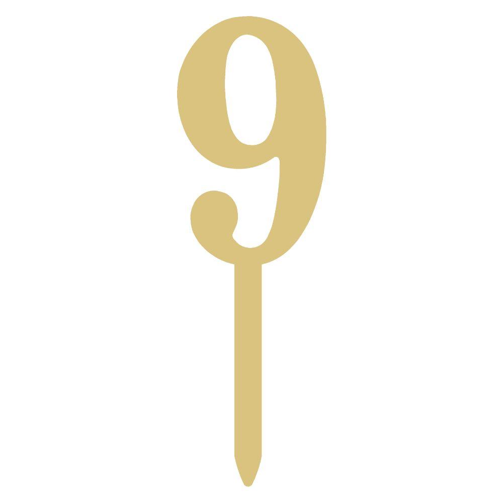 #9 Cake Topper