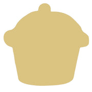 Basic Shape Cupcake MDF Cutout Cupcake Silhouette - Unfinished For DIY