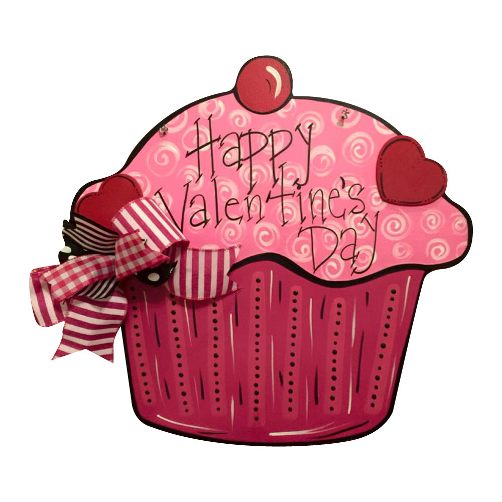 Basic Shape Cupcake MDF Cutout Cupcake Silhouette - Unfinished For DIY