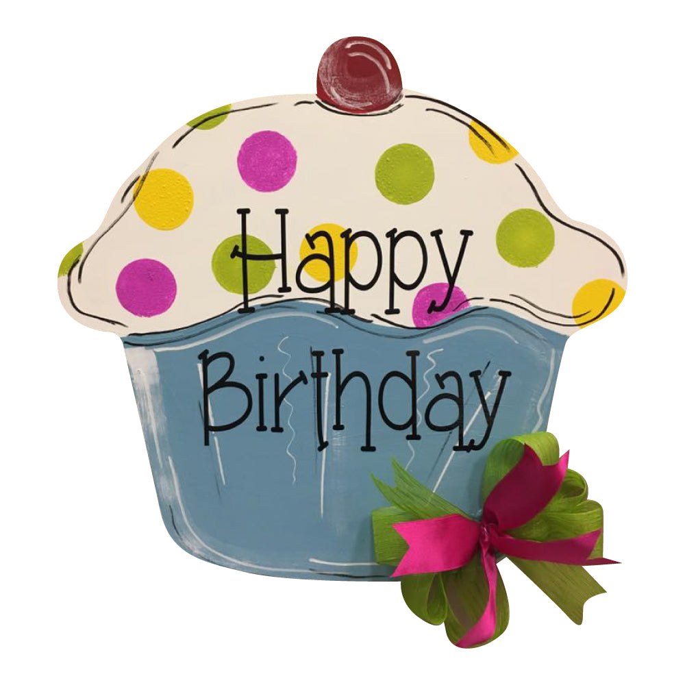 Basic Shape Cupcake MDF Cutout Cupcake Silhouette - Unfinished For DIY