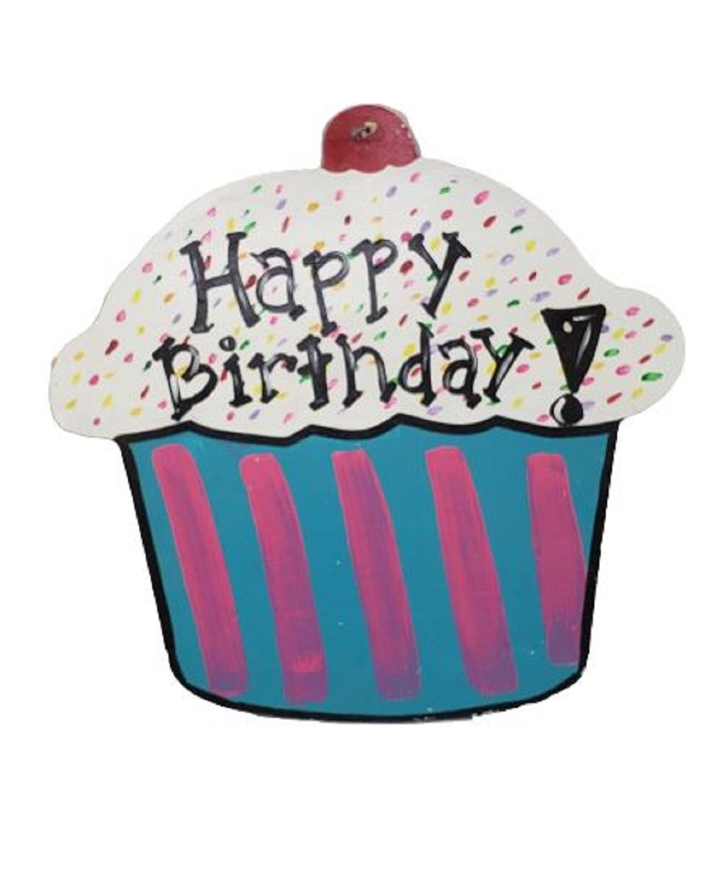 Basic Shape Cupcake MDF Cutout Cupcake Silhouette - Unfinished For DIY