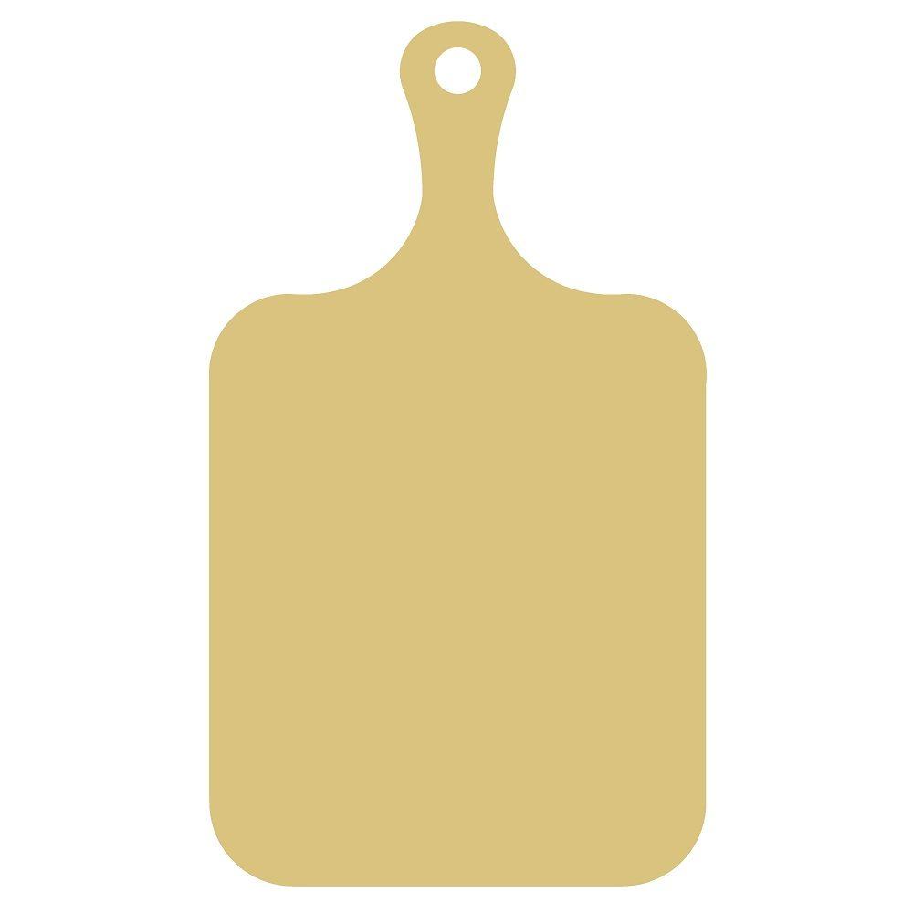 Basic Shape Board MDF Cutout Cutting Board - Unfinished For DIY