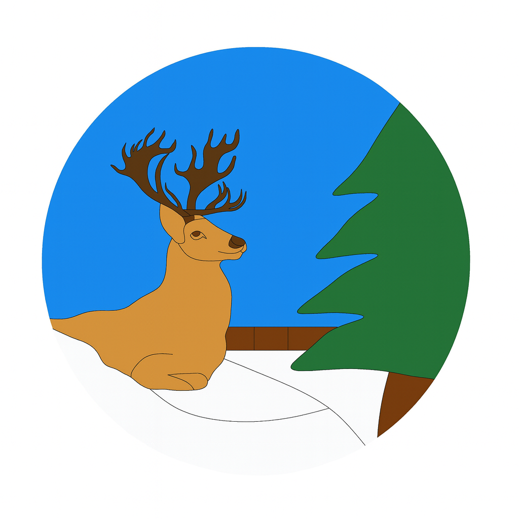 Deer Design Line Cutout – Unfinished MDF Craft Blank | Etched Lines for Easy DIY Painting | Made in USA by Diverse Woodworking