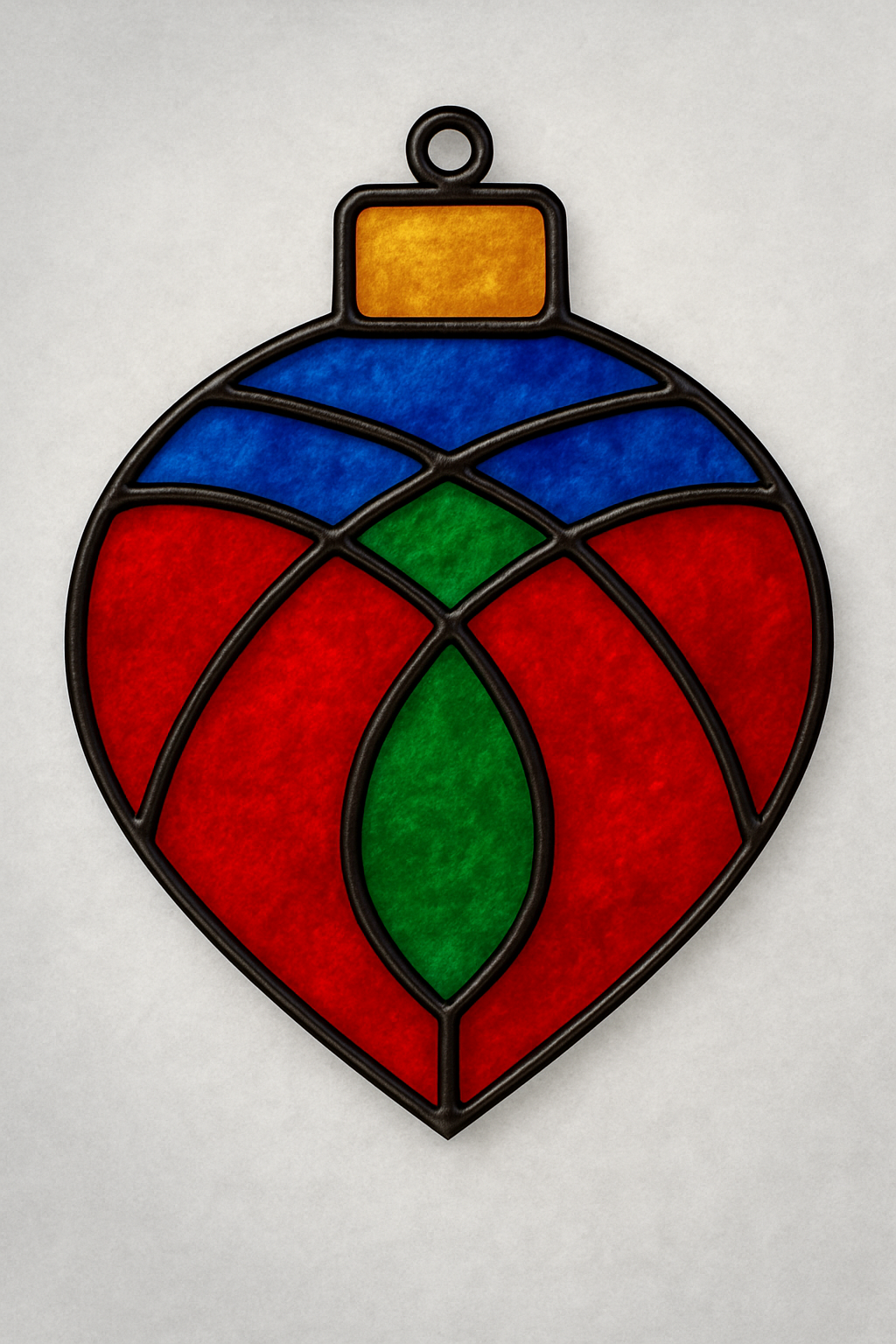 Cut Ornament Unfinished Faux Stained-Glass Frame