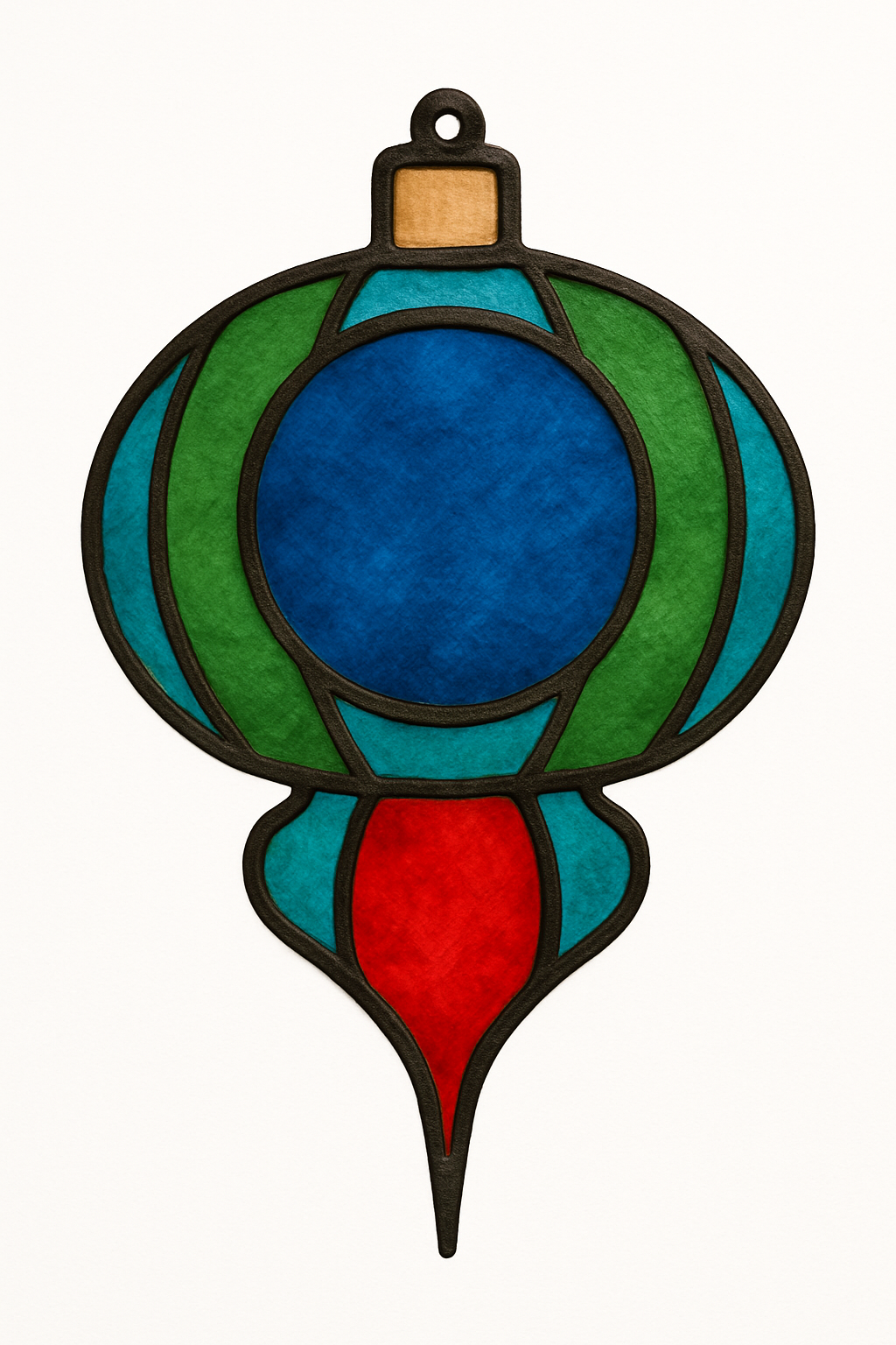 Ornament Unfinished Faux Stained-Glass Frame