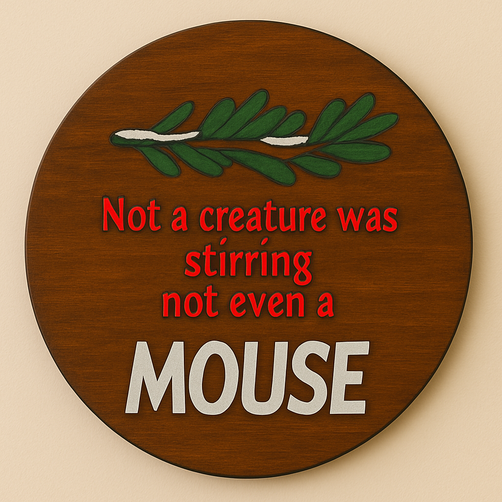 3D-CHRISTMAS-Design UNFINISHED WOOD CUTOUT STYLE 6-A1