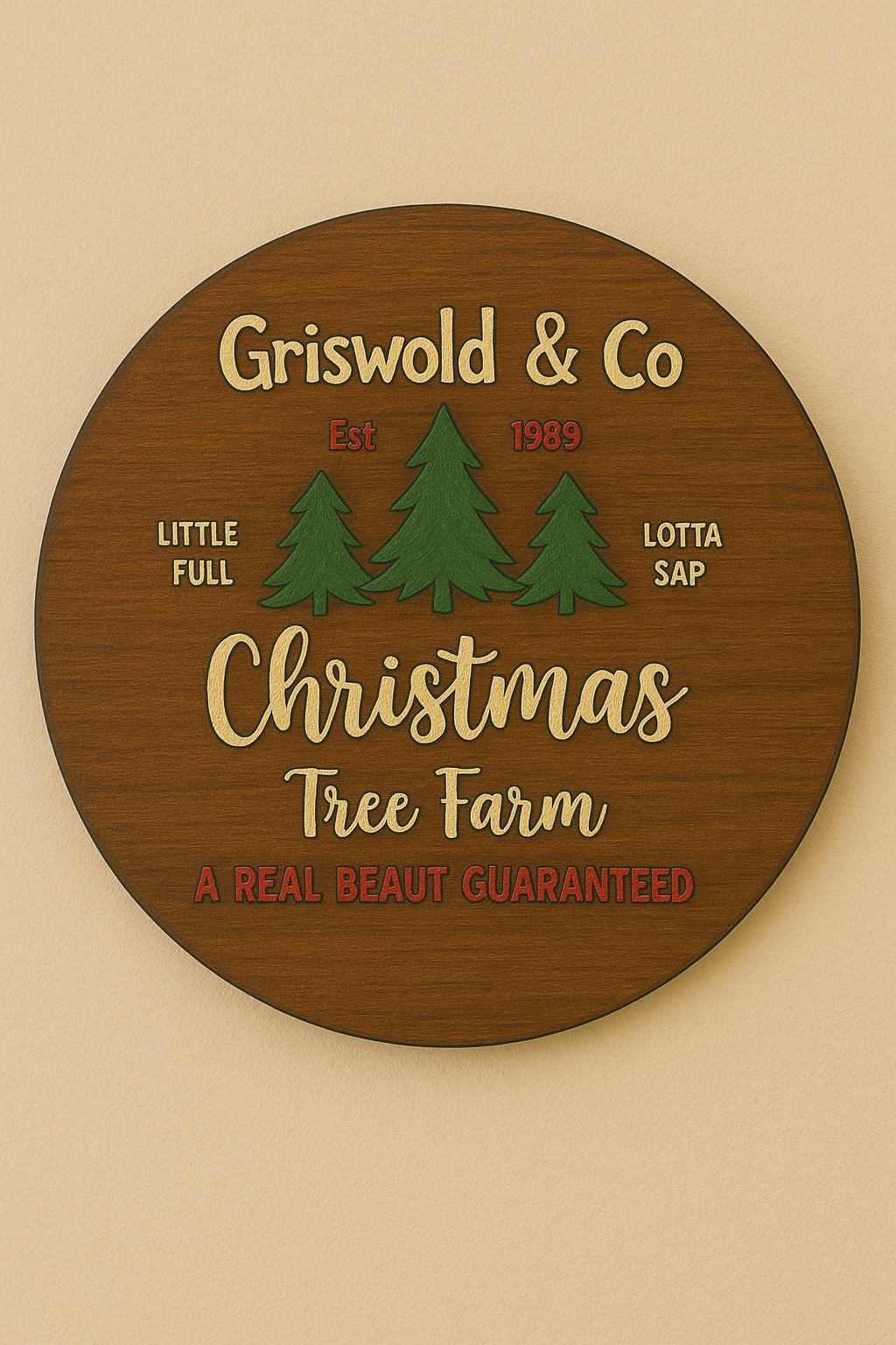 3D Christmas Farm Unfinished Wood Cutout Style 1 Art 1