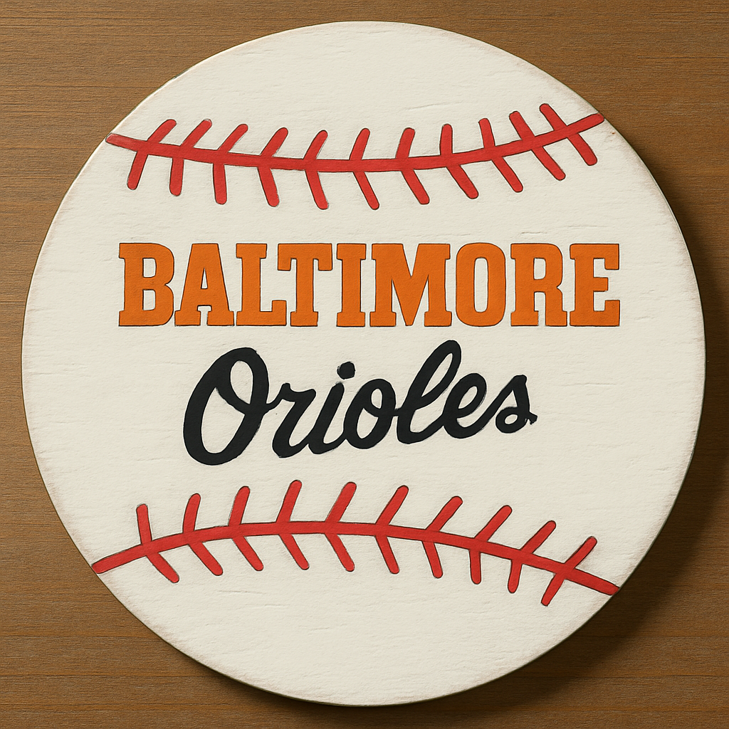 3D-BASEBALL UNFINISHED WOOD CUTOUT STYLE 1-A3