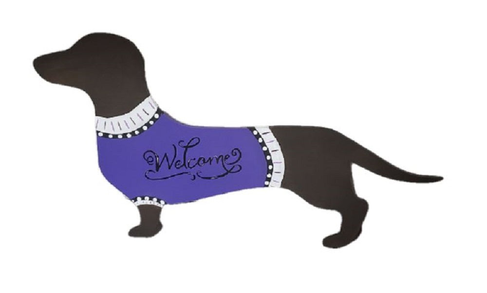 Basic Shape Dachshund Sweater MDF Cutout Silhouette - Unfinished For DIY