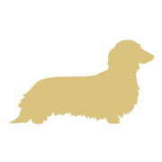 Basic Shape Dachshund MDF Cutout Silhouette Style 2 - Unfinished For DIY