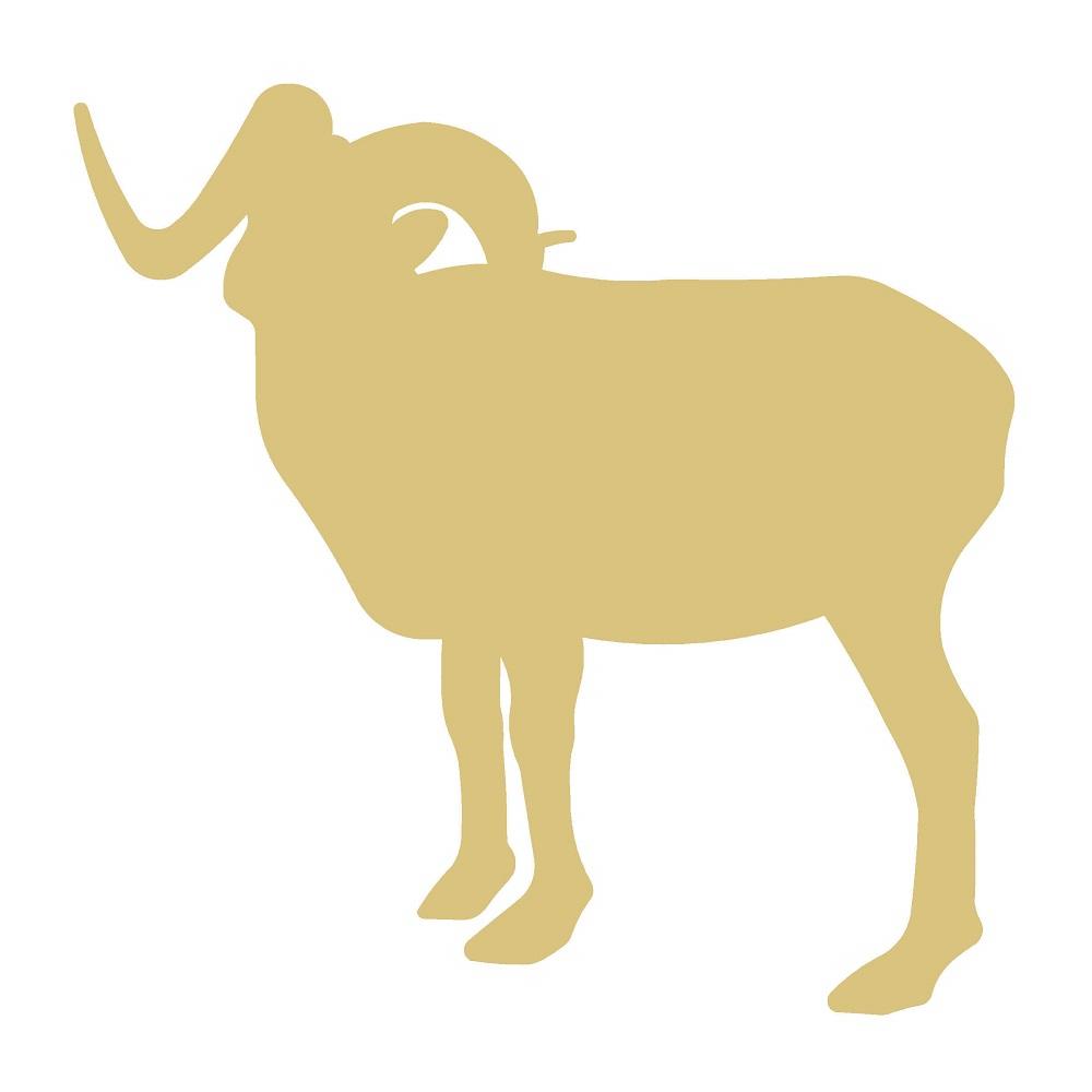Basic Shape Dall Sheep MDF Cutout Silhouette - Unfinished For DIY
