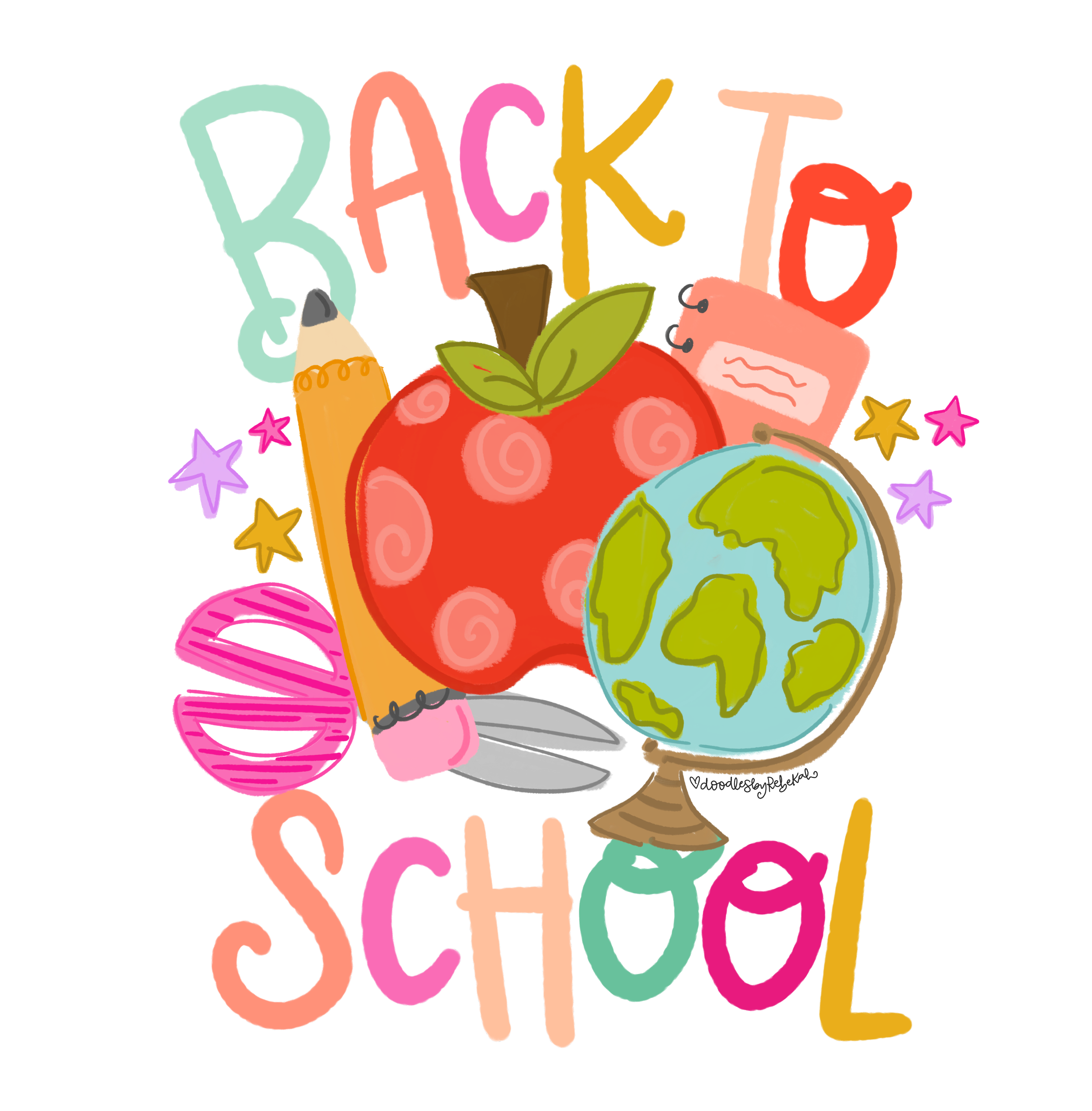 DOODLES BY REBEKAH BACK TO SCHOOL