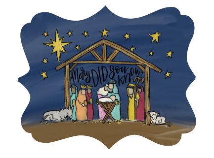 DOODLES BY REBEKAH MARY DID YOU KNOW NATIVITY