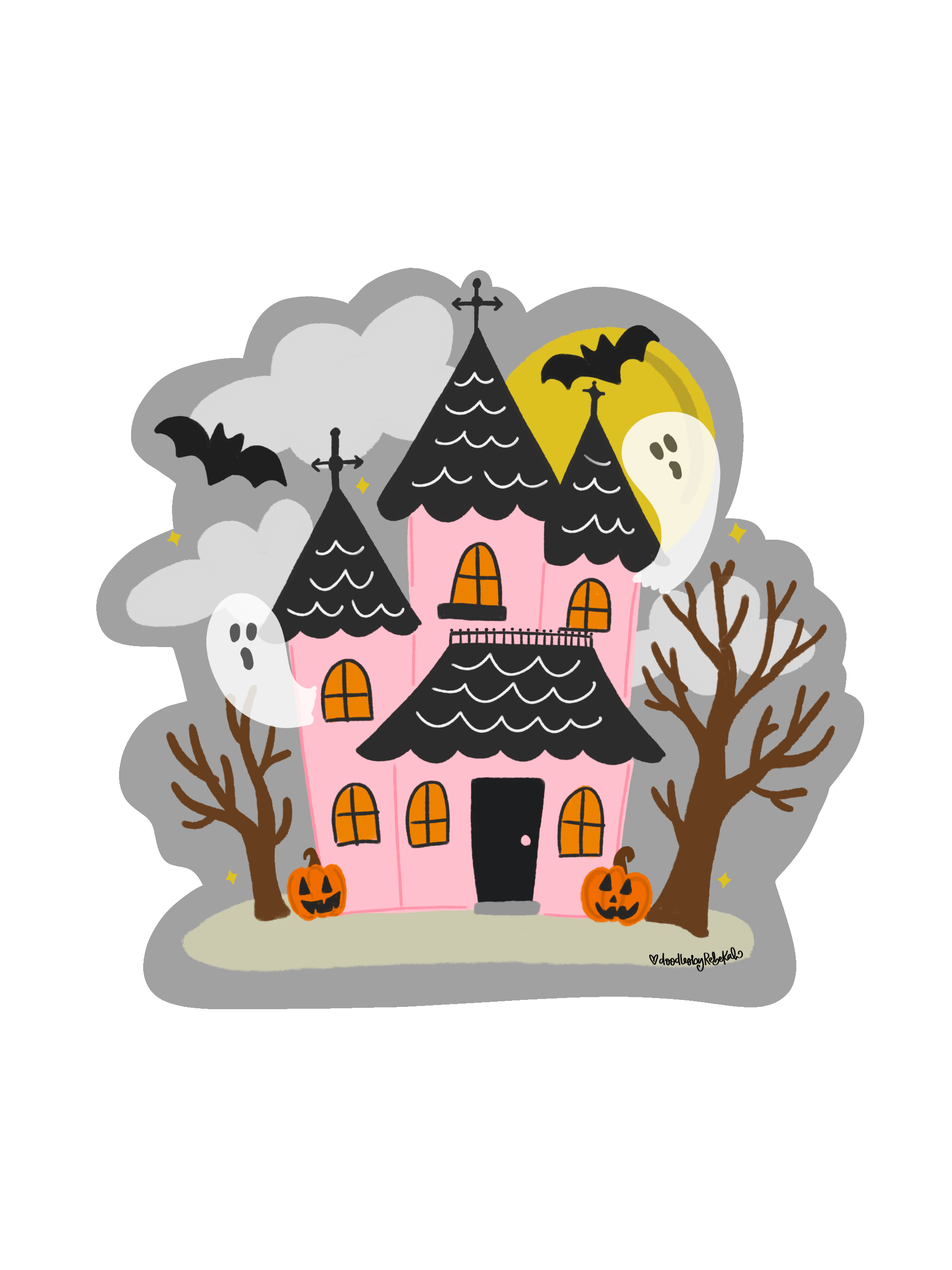 DOODLES BY REBEKAH HAUNTED HOUSE
