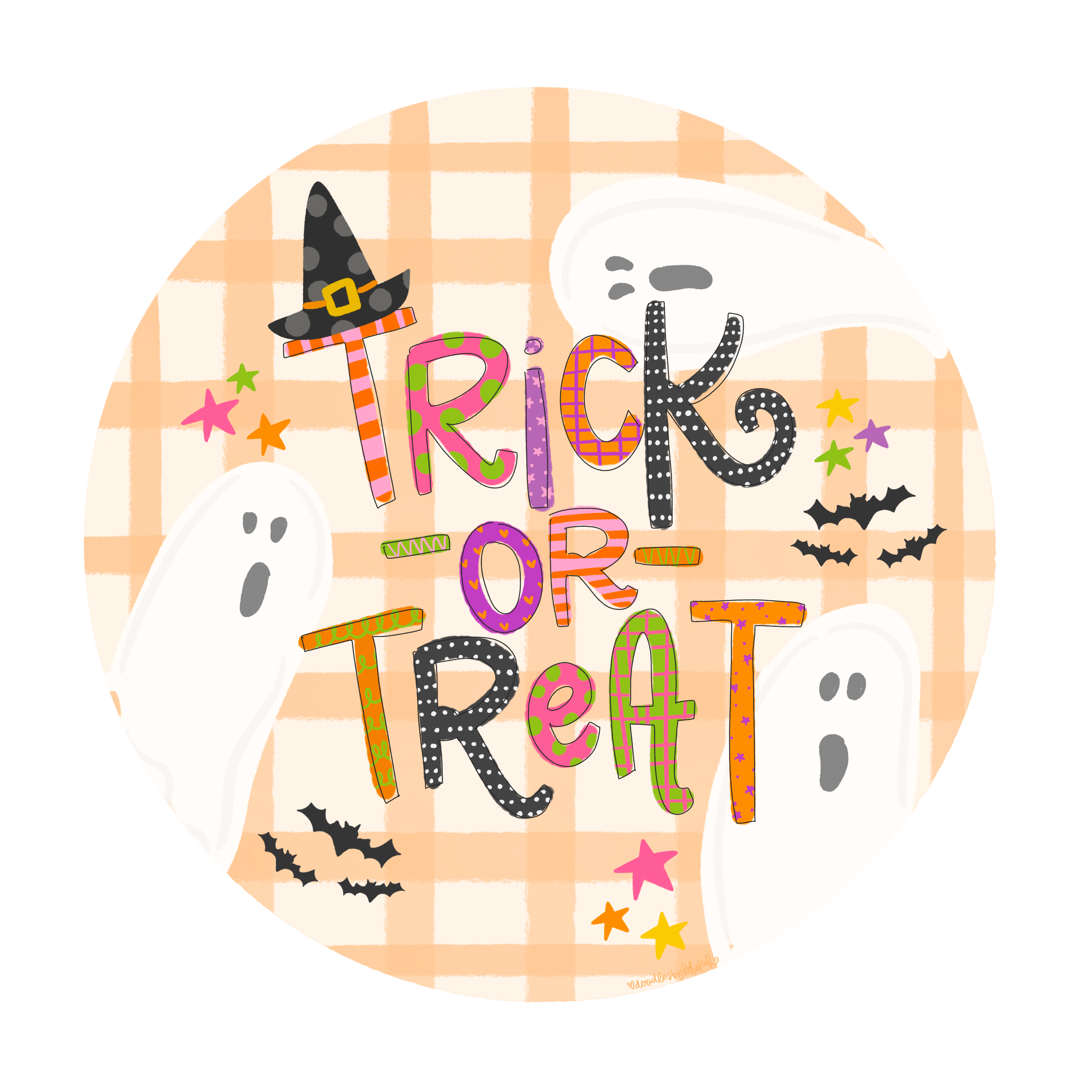 DOODLES BY REBEKAH TRICK OR TREAT