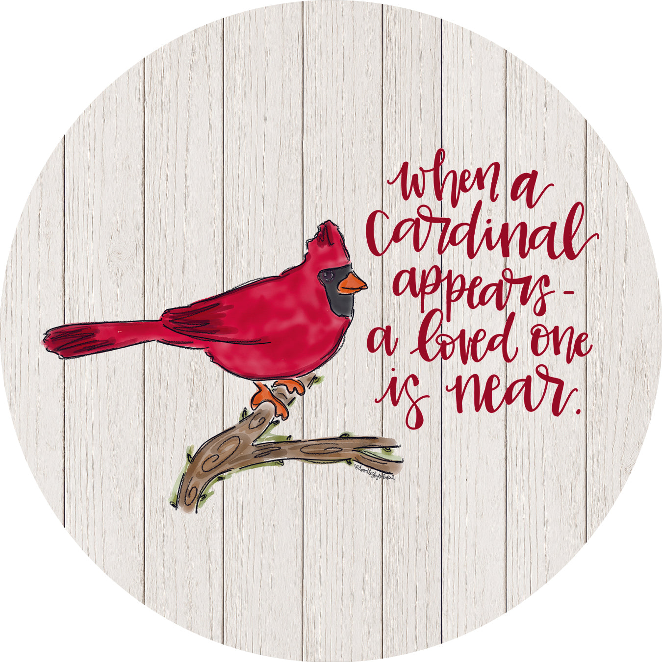 DOODLES BY REBEKAH WHEN A CARDINAL APPEARS