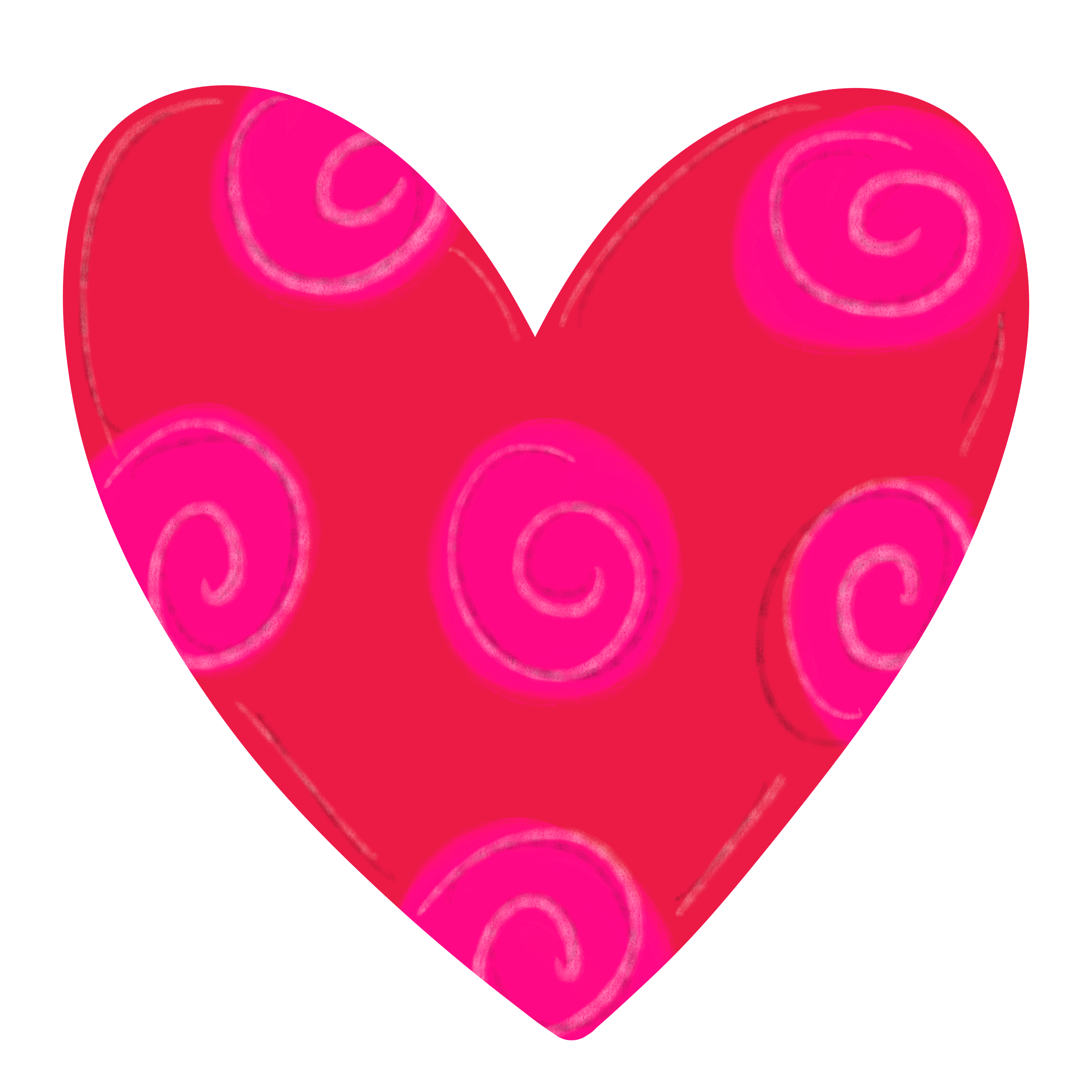 DOODLES BY REBEKAH POLKA DOT HEART