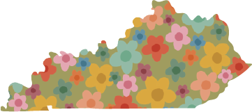 DOODLES BY REBEKAH KENTUCKY GREEN FLORAL