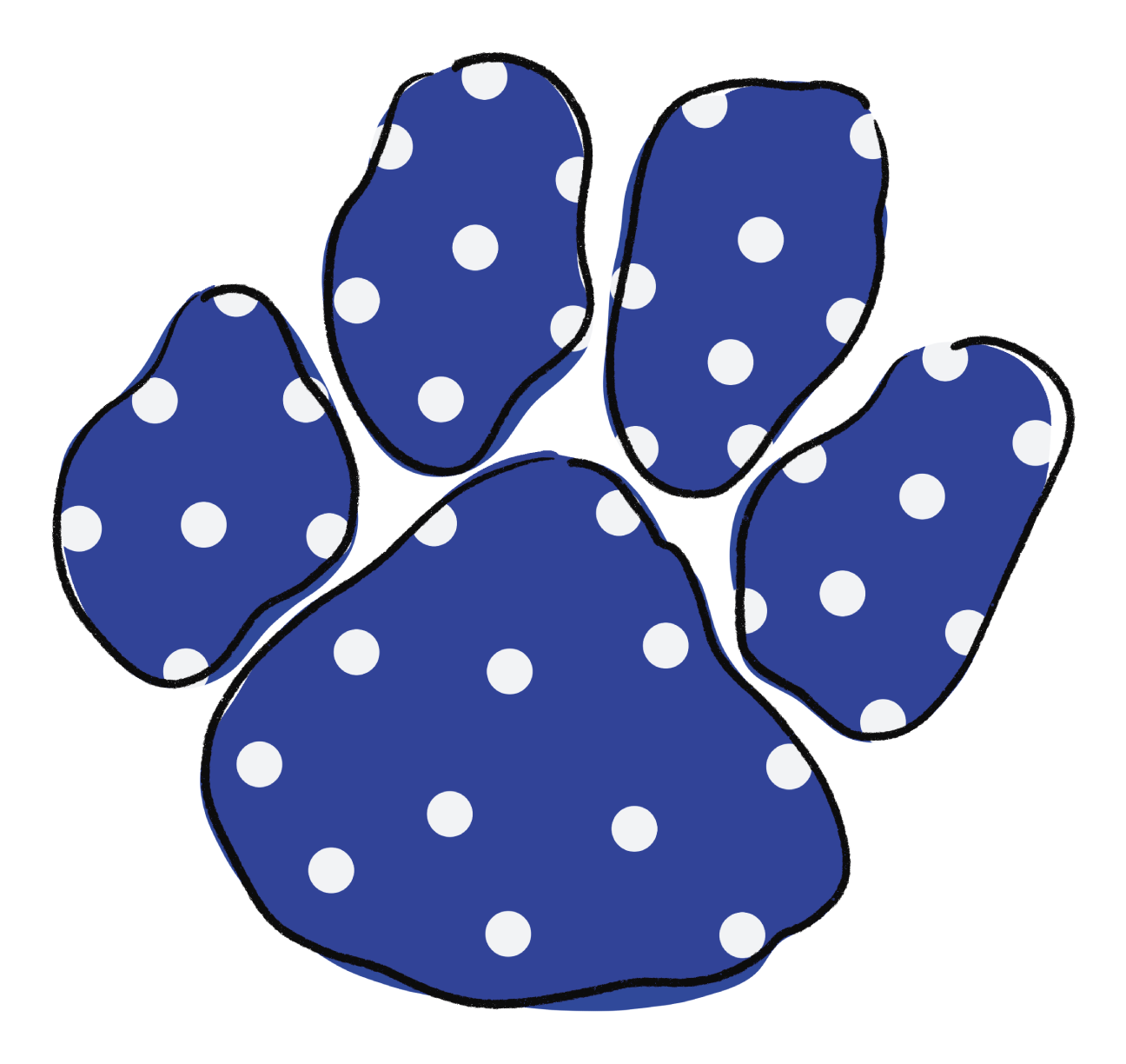DOODLES BY REBEKAH BLUE PAW