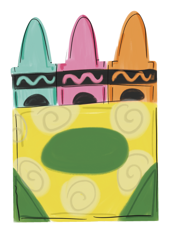 DOODLES BY REBEKAH COLORFUL CRAYONS