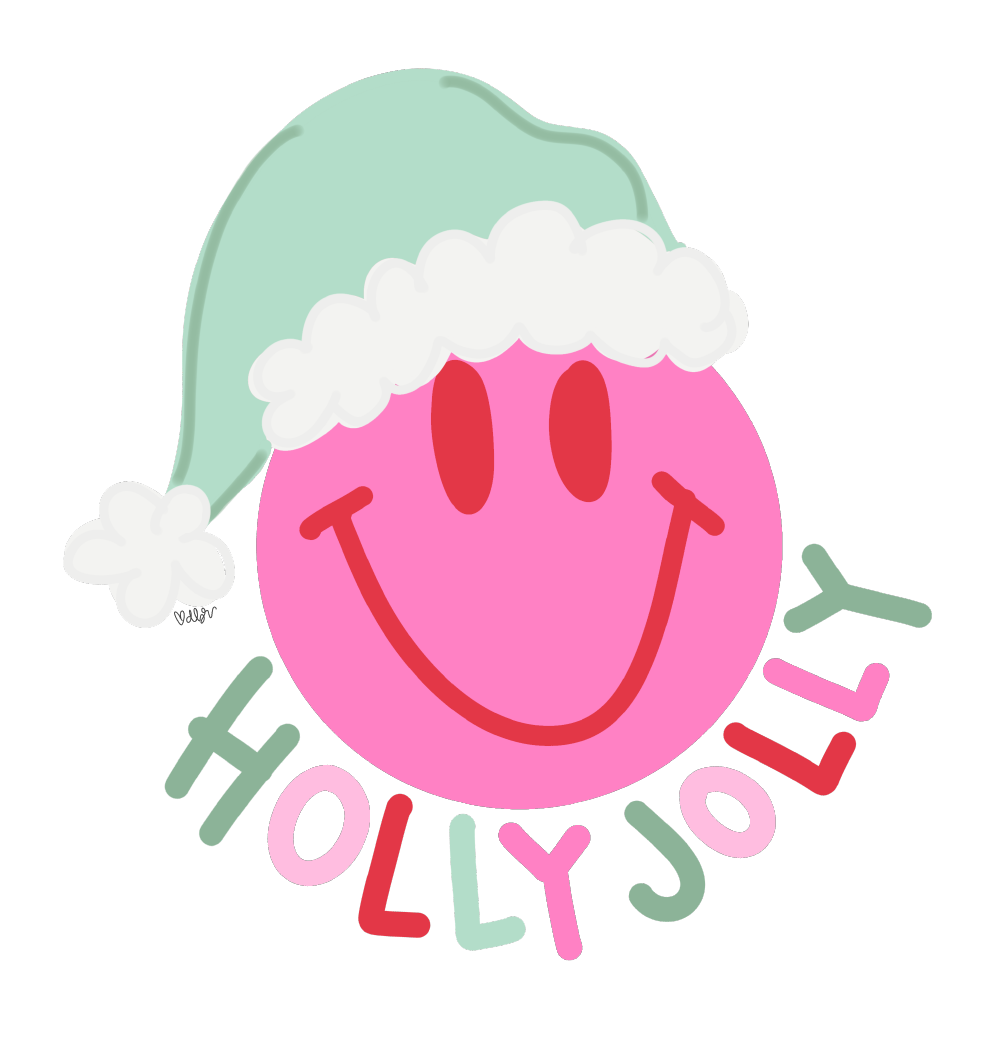 DOODLES BY REBEKAH HOLLY JOLLY FACE