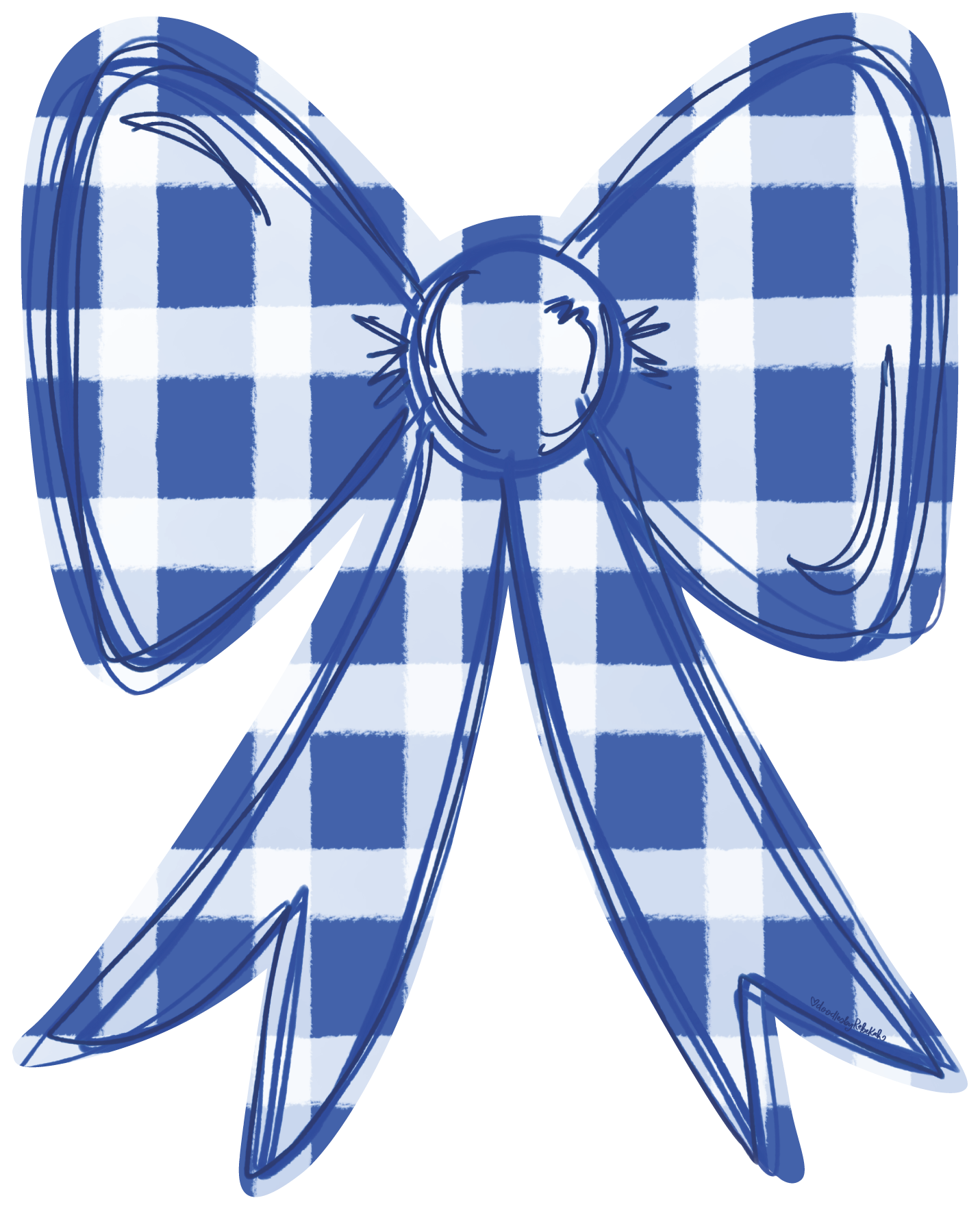 DOODLES BY REBEKAH PLAID CHECKERED BOWS