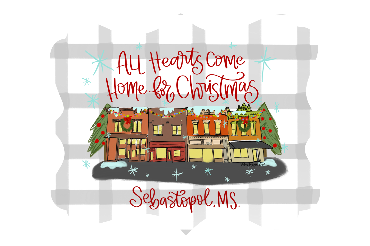 DOODLES BY REBEKAH ALL HEARTS COME HOME FOR CHRISTMAS