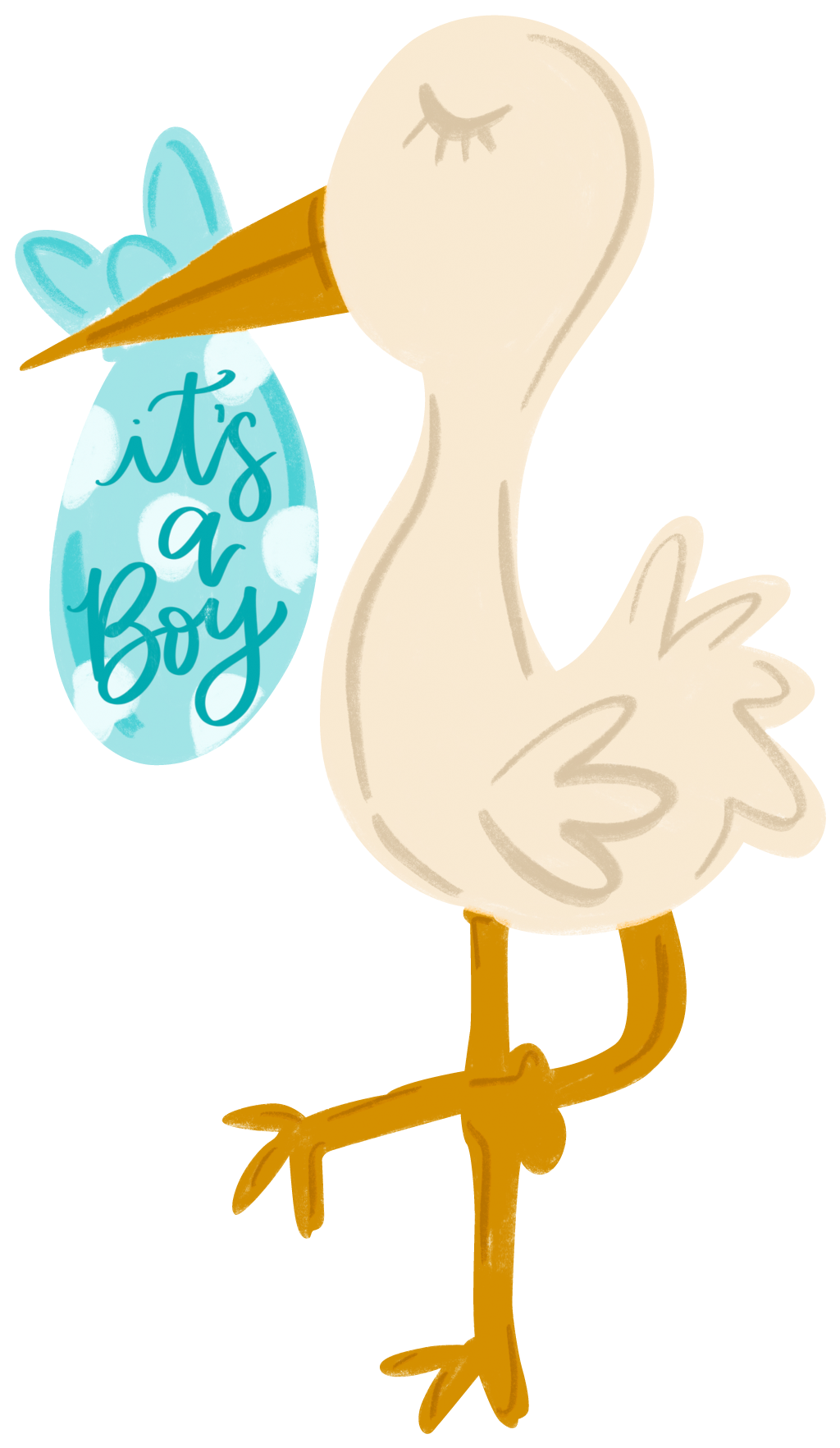 DOODLES BY REBEKAH ITS A BOY STORK
