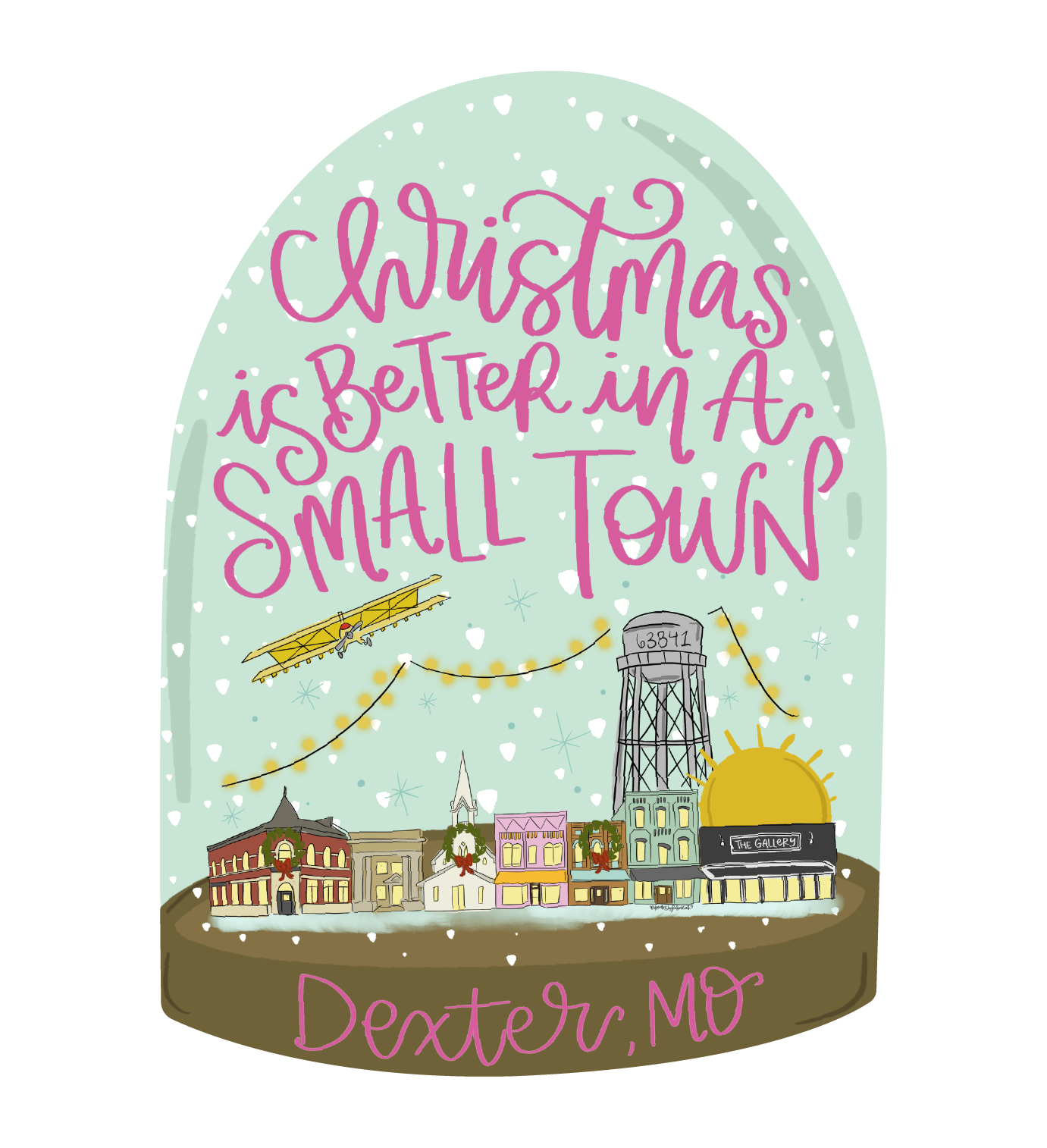 DOODLES BY REBEKAH SMALL TOWN CHRISTMAS
