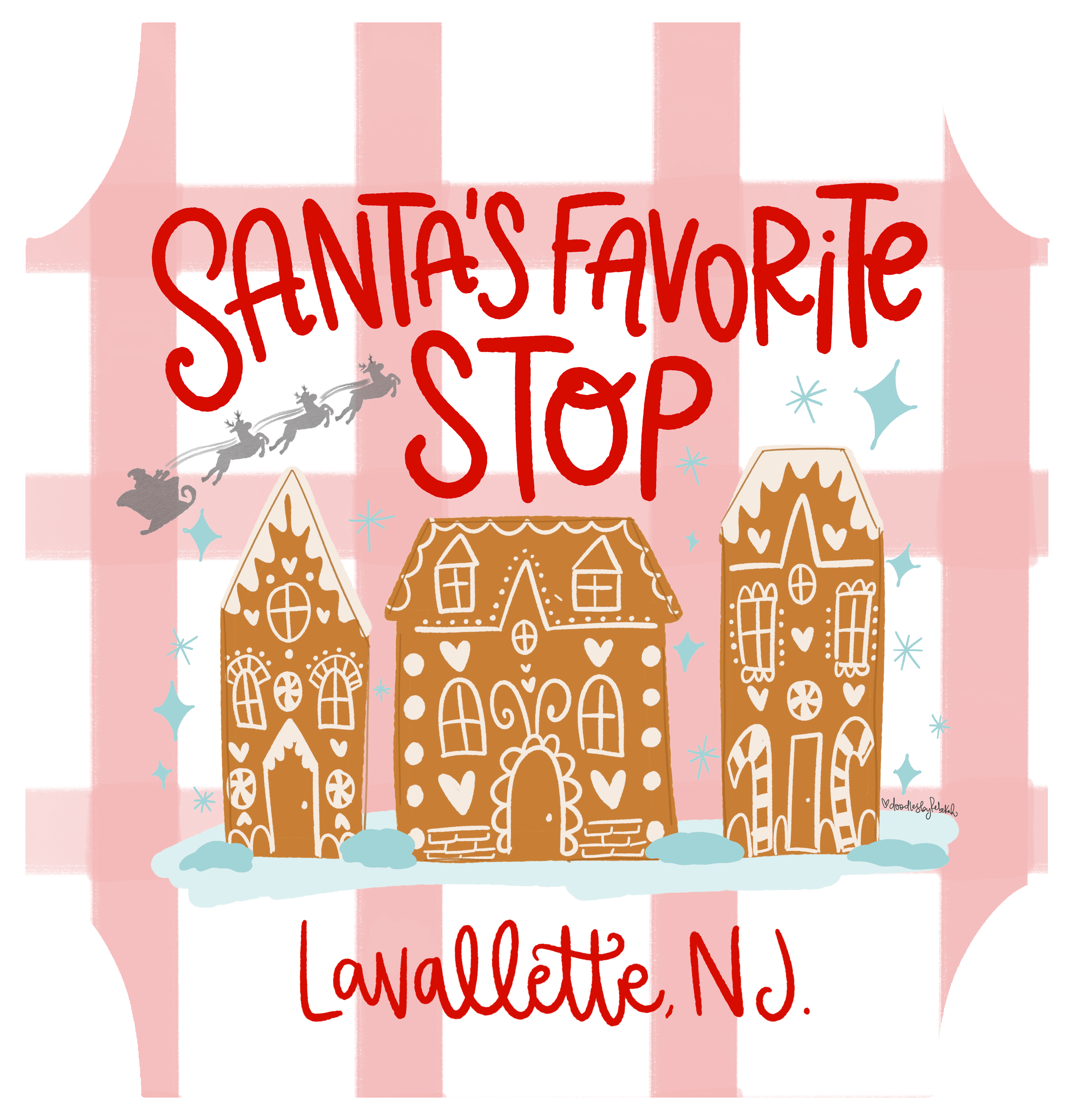 DOODLES BY REBEKAH LAVALLETTE NJ SANTA'S FAVORITE STOP