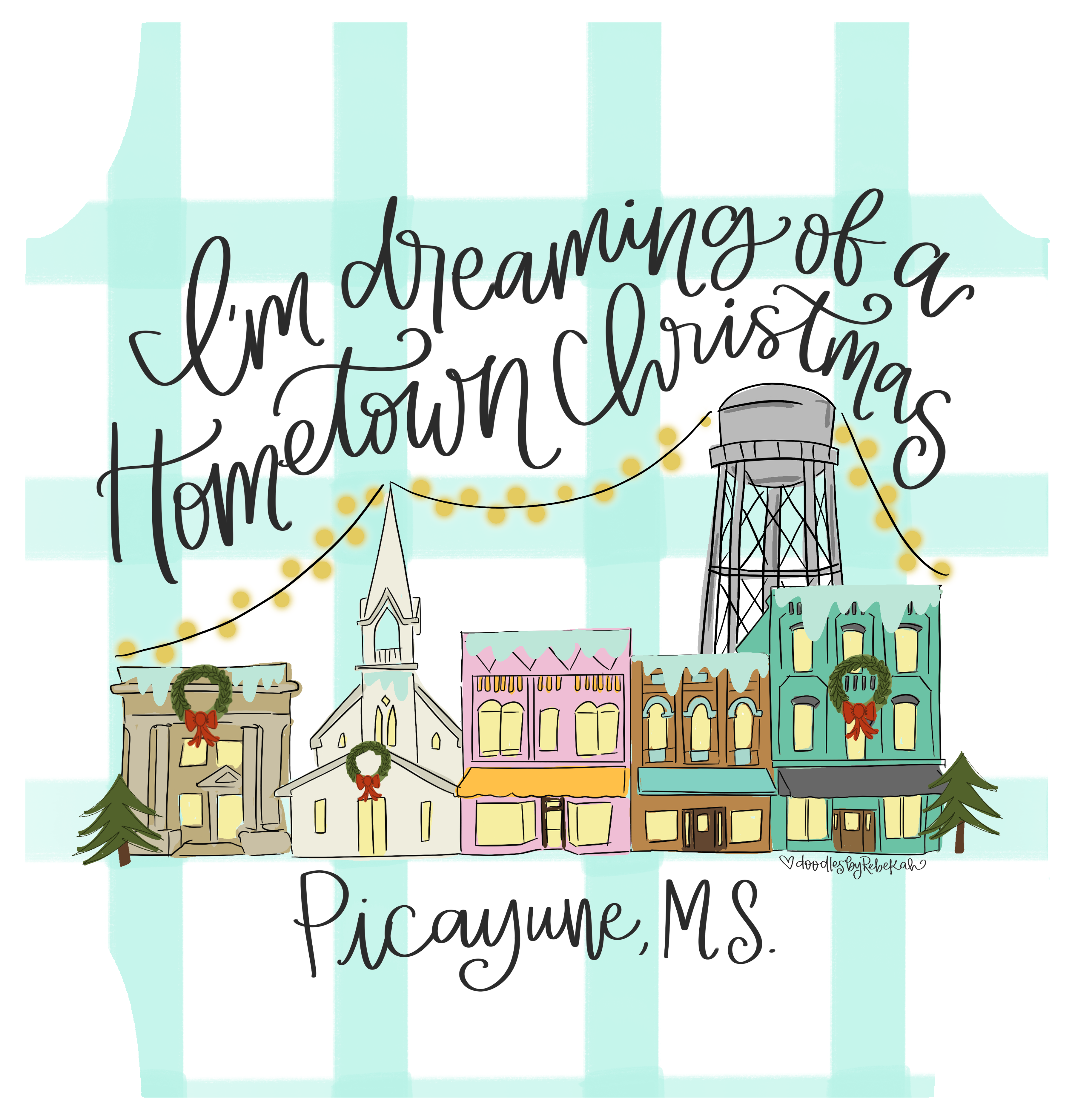 DOODLES BY REBEKAH PICAYUNE MS CHRISTMAS