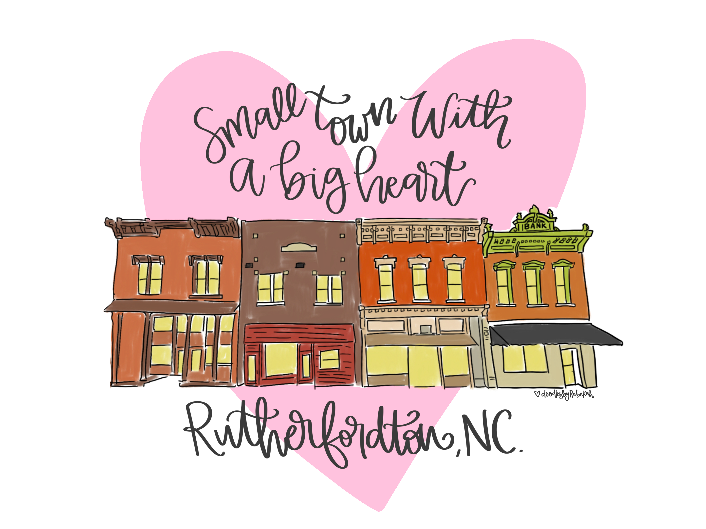 DOODLES BY REBEKAH RUTHERFORDTON NC BIG HEART