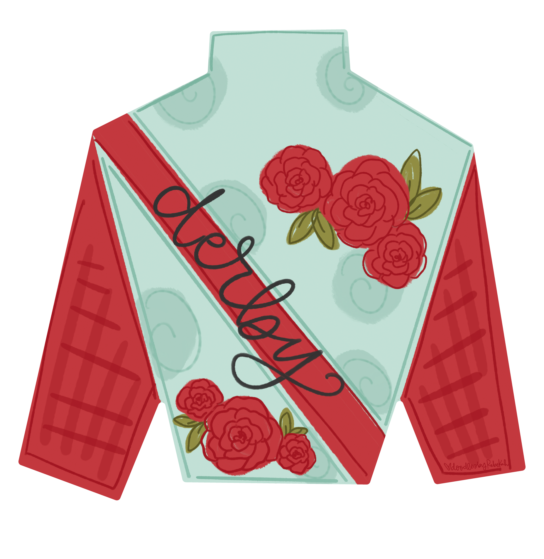 DOODLES BY REBEKAH DERBY JOCKEY SILK