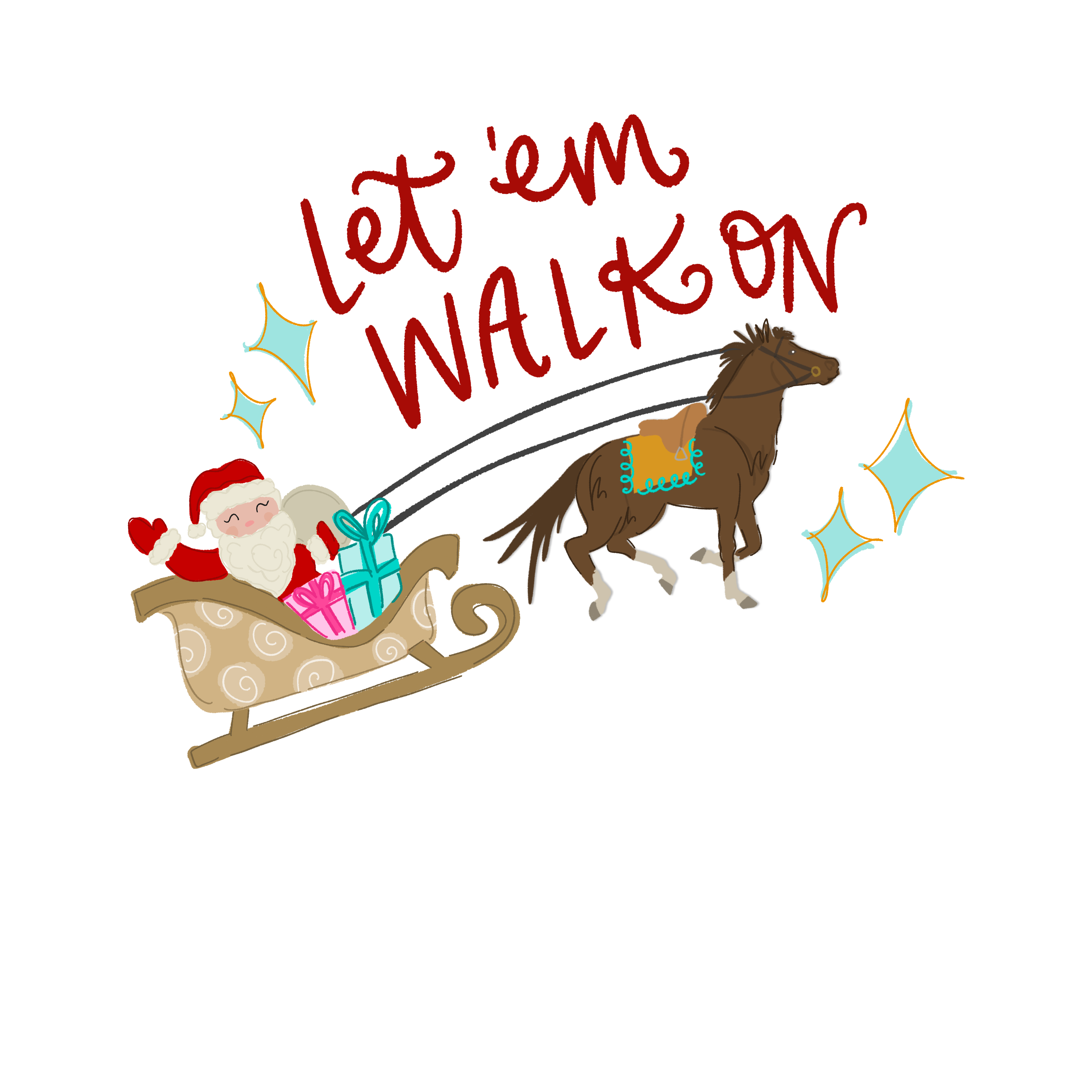 DOODLES BY REBEKAH LET'EM WALK ON