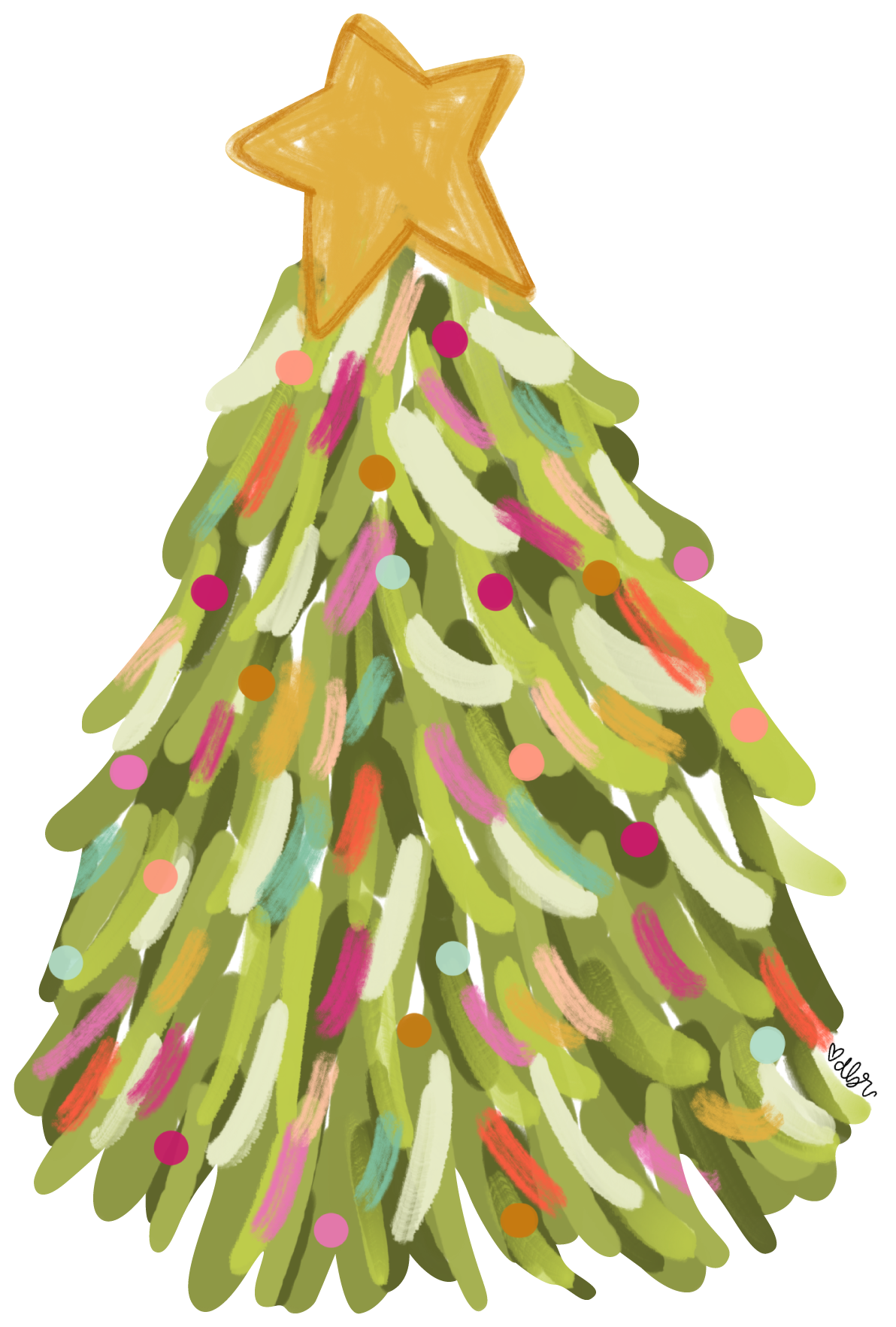 DOODLES BY REBEKAH CHRISTMAS TREE