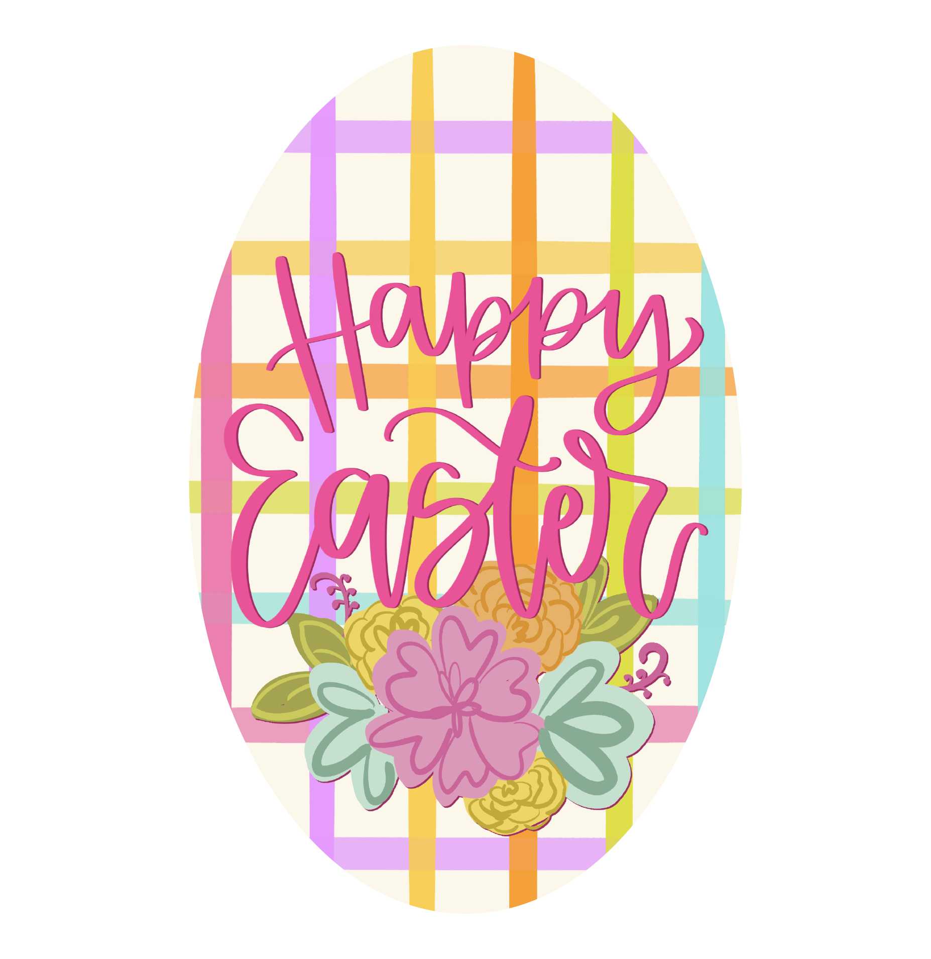 DOODLES BY REBEKAH HAPPY EASTER EGG