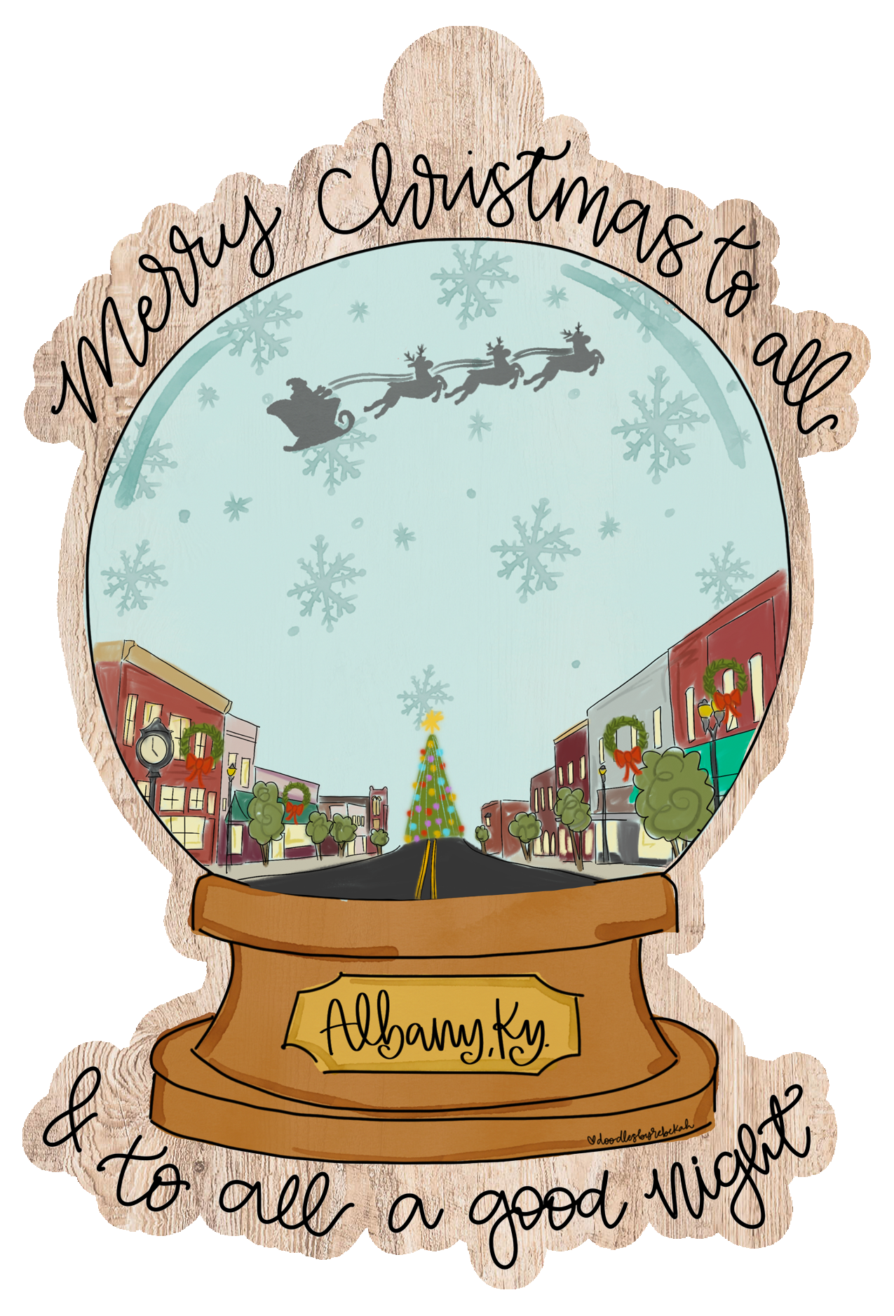 DOODLES BY REBEKAH SNOWGLOBE - ALBANY KY